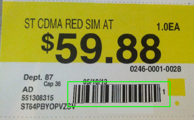 predetected region sample